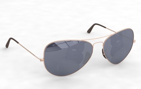 C4D模型 太阳眼镜C4D模型 glasses 含贴图 含材质