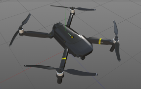 C4D模型 大疆无人机御C4D模型 含材质 含贴图