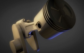 C4D模型  活塞动画C4D模型工程C4D模型 含贴图 含材质