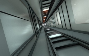 C4D模型  电梯井动画C4D工程文件 Elevator Shaft 含贴图 含材质