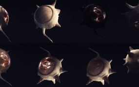 C4D模型 大眼怪物外星生物模型 含材质 含贴图