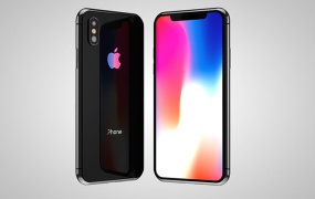 C4D模型 新款全面屏苹果手机模型IPHONE X 含材质 含贴图