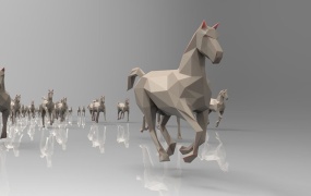 C4D模型 低多边形马3D模型 C4D MAX 3DS OBJ FBX 其他