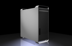 C4D模型 苹果电脑台式机箱数码模型 含材质 含贴图