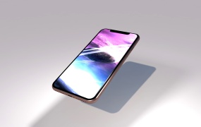 C4D模型 iPhoneX手机模型  苹果10手机模型 含贴图 含材质