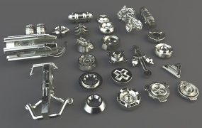 C4D模型 机械零件C4D模型C4D MAX 3DS FBX OBJ