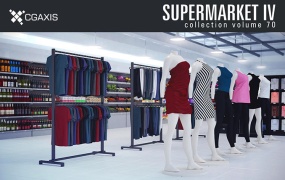 26个超市货架C4D模型预设 Supermarket IV Collection 含材质贴图