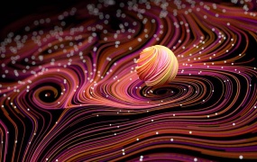 C4D教程  C4D利用XP粒子插件制作螺旋彩条和小球动画中文视频教程