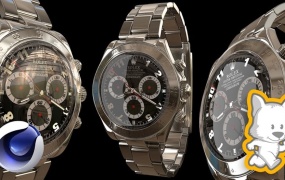 C4D教程  C4D手表硬面建模视频教程