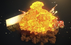 C4D教程  C4D使用TFD制作汽车爆炸翻滚场景特效中文视频教程