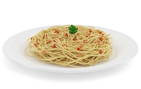 C4D模型 葱拌面食物模型C4D MAX OBJ FBX 含材质 含贴图