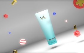 C4D模型 化妆品建模C4D模型 含贴图  含材质