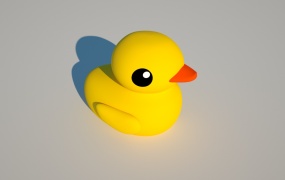 C4D模型 大黄鸭Octane RenderC4D模型 含贴图 含材质