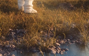 C4D教程  C4D+Octane Render创建外星河边的宇航员场景教程