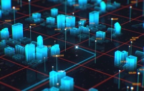 C4D教程  C4D+AE制作全息科幻城市场景动画教程