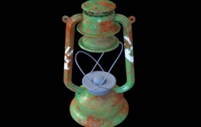 C4D教程  C4D+Substance Unfold3D制作生锈的马灯视频教程