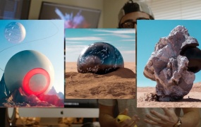 C4D教程  C4D+PS制作科幻场景合成教程