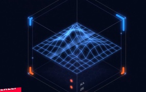 C4D教程  C4D中制作一个科幻全息地形教程