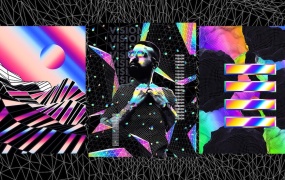 C4D教程  C4D+PS制作抽象艺术海报教程