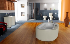 C4D教程  C4D卫生间浴室室内建模渲染教程(含模型工程)