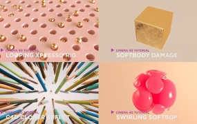 C4D教程 27套实例模拟案例教程含工程合集