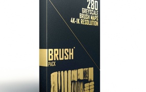 280款C4D艺术创意水墨贴图笔刷预设包(含演示工程)