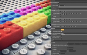 乐高玩具C4D模型预设 Lego4D V1