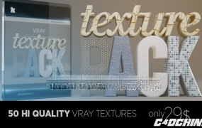 150种材质预设RenderKing – Vray Texture Pack v.2 for C4D (R12 – R15)