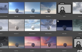 C4D天空预设(lib4d)Cinema4dsky Real Sky Studio 1.11