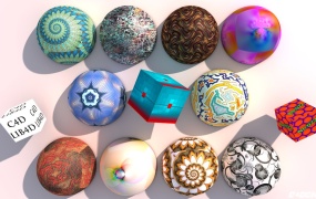 C4D材质预设 C4D Materials Texture LIB4D