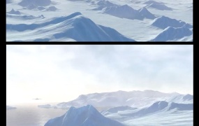 C4D冰山场景预设 Cinema 4d Infintie Arctic(含教程/lib4d)