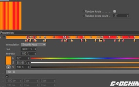 C4D渐变色梯度控制预设 Gradient Snapping Widget v.2.0