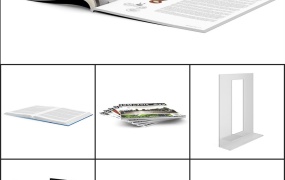 25套书本报纸C4D模型合集 Books