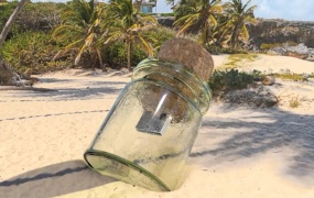 C4D制作沙滩上的漂流瓶教程 Message in a bottle (Cinema 4D Tutorial)