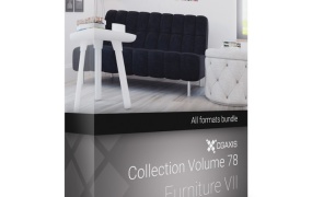 21个现代椅子沙发C4D模型合集CGAxis Models Volume 78 Furniture VII