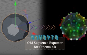 C4D插件:三维obj序列动画导出插件Plexus OBJ Sequence Exporter