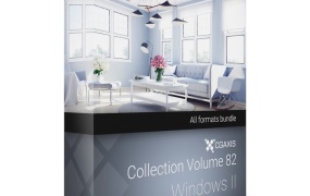 51个现代窗户C4D模型合集,CGAxis Models Volume 82 Windows II
