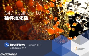 RealFlow Cinema 4D V1.0最新破解汉化稳定版+使用教程 (WIN版)