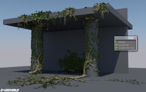 C4D枝条树木植物生长插件 Vinema4D-1.1.2中文版