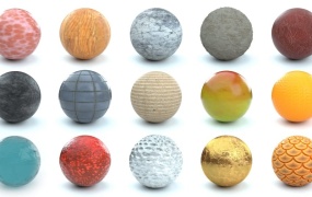 C4D:500多个纹理贴图材质包The Pixel Lab Material Pack