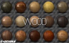 53个C4D木材材质球合集 WOOD TEXTURES FOR CINEMA 4D