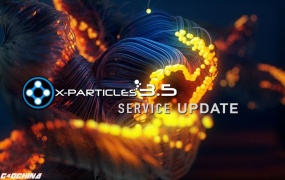 C4D超级粒子插件3.5版本汉化版 X-Particles v3.5