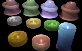 10个C4D蜡烛材质合集 Candle material