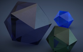 35个宝石玻璃C4D材质合集 Gem glass C4D material