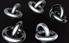 5个C4D不锈钢金属材质 5 toony steel textures for cinema 4d