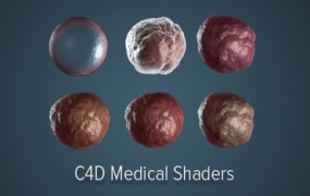 C4D生物细胞预设 Cinema 4D Organic Medical Shader Pack