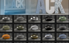 C4D for vray材质预设 VRAY Texture Pack for C4D
