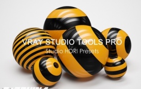 C4D专业渲染预设 Vray Studio Tools PRO 1.3.8 – Studio HDRI Presets 支持VRayforC4D 1.9