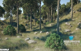 C4D插件:花草树木等植物生长动画插件 3DQuakers Forester 1.1.0(WIN/MAC)