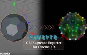 OBJ序列导出C4D插件 Plexus OBJ Sequence Exporter for Cinema 4D R13-R18 Win/Mac